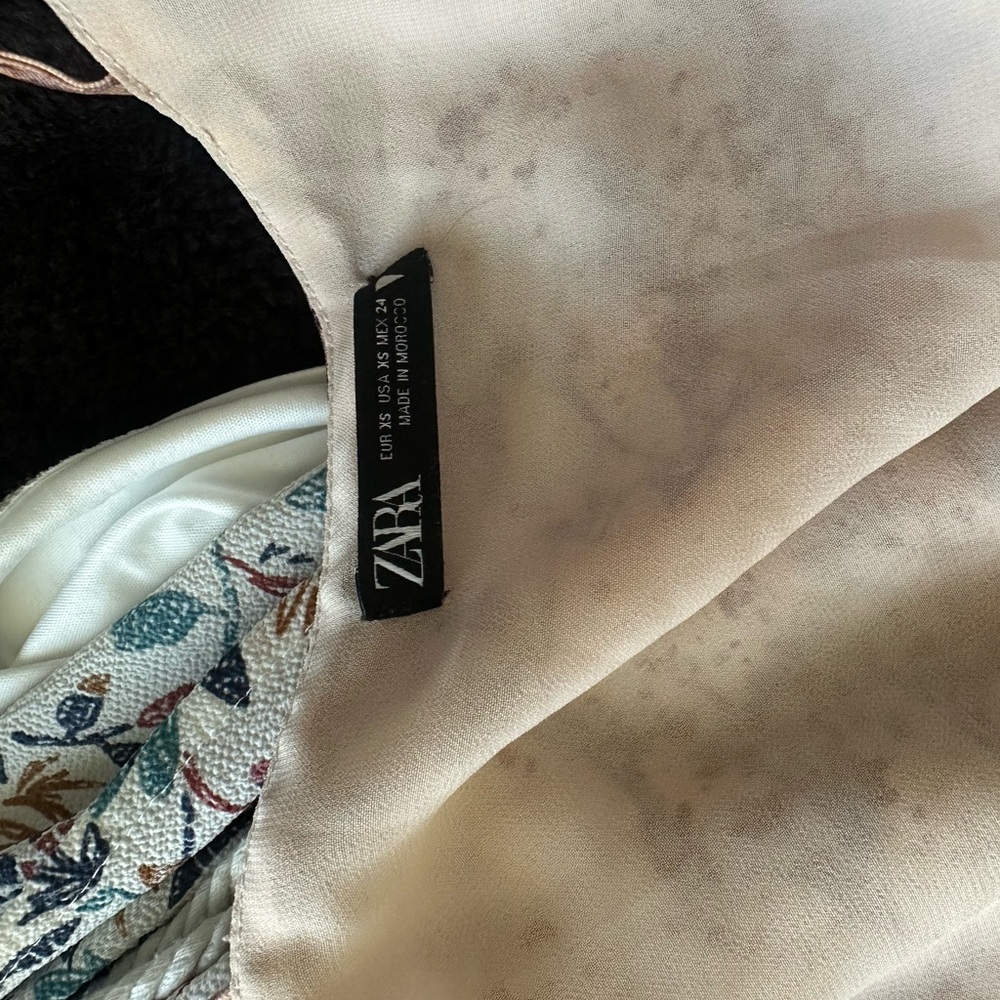 Zara marble wrap dress